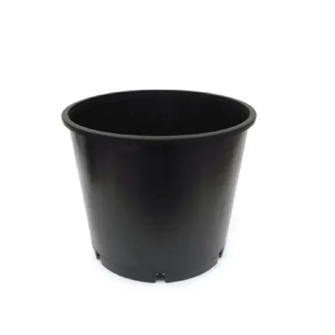 Maceta Redonda Negra