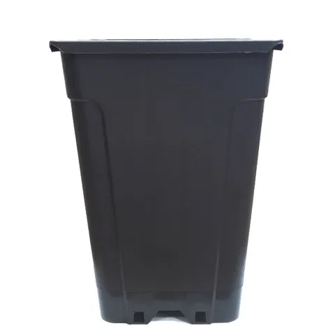 Maceta Cuadrada Negra Thor Eco 20x20x27.5 cm. 7 lt. - 30 ud