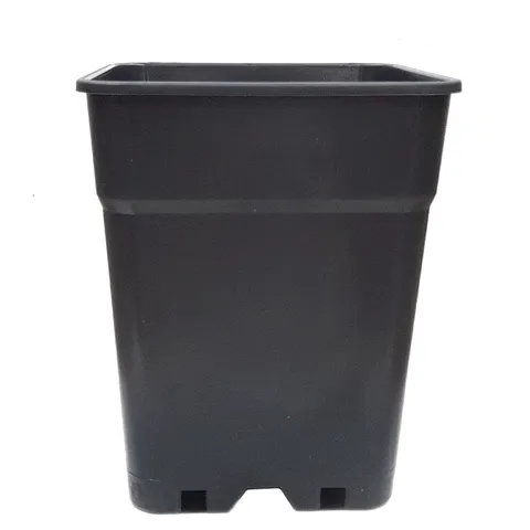 Maceta Cuadrada Negra Hercules 20x20x27.5 cm. 7 lt. - 30 ud