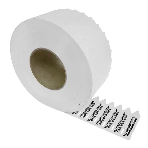 Etiqueta Pincho 17 x 80 mm. Personalizada Blanco 3.000 u