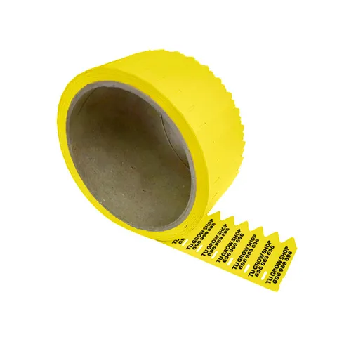 Etiqueta Pincho Personalizada Amarillo